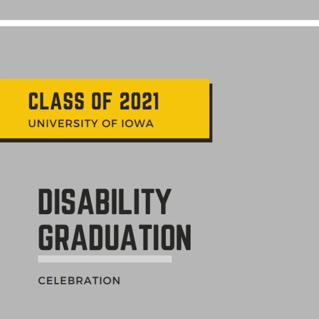 Disability Graduation 2021 Cover