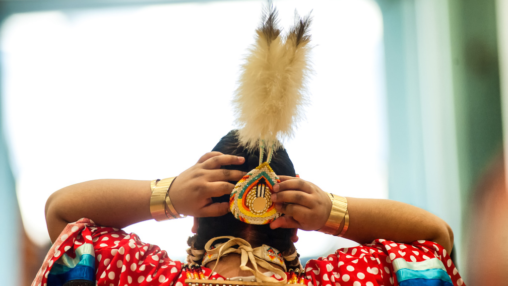 The University of Iowa Powwow celebrates and honors Native American dance, food, culture, and tradition with and within the Iowa community.